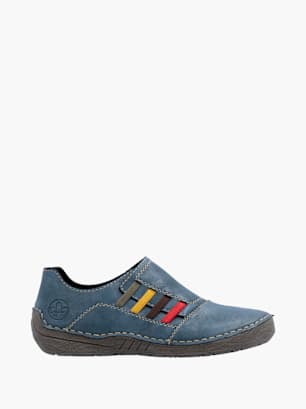 Rieker Damen Slipper Blau