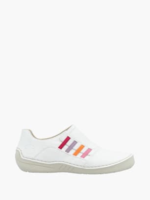 Rieker Damen Slipper Weiß