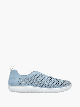 Rieker Damen Slipper Blau