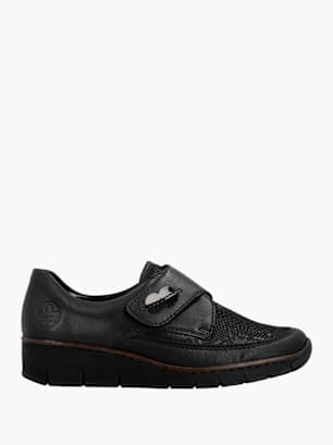 Rieker Damen Slipper Schwarz