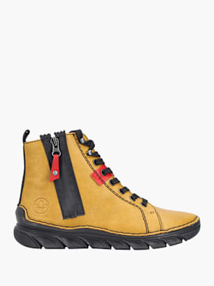 Rieker Damen Schnürstiefel Gelb