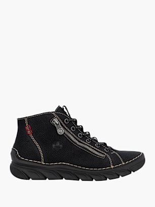 Rieker Damen Schnürstiefel Schwarz