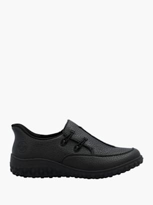 Rieker Damen Slipper Schwarz