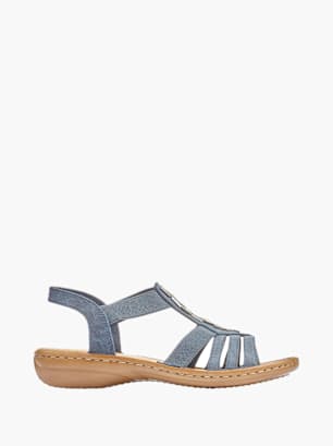 Rieker Damen Riemchensandalen Blau