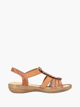 Rieker Damen Riemchensandalen Braun