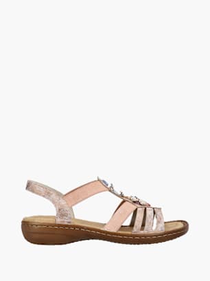 Rieker Damen Riemchensandalen Rosa