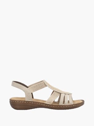 Rieker Damen Riemchensandalen Beige
