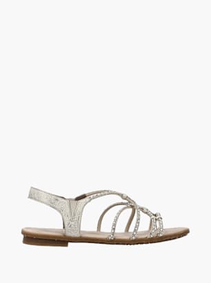 Rieker Damen Riemchensandalen Beige