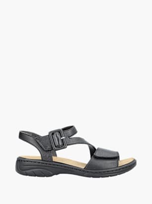 Rieker Damen Riemchensandalen Schwarz