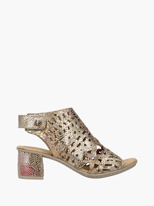 Rieker Damen Sandaletten Bronze