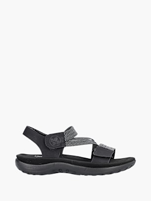 Rieker Damen Trekkingsandalen Schwarz