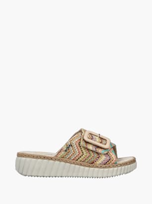 Rieker Damen Pantoletten Multicolor