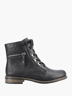 Rieker Damen Biker Boots Schwarz