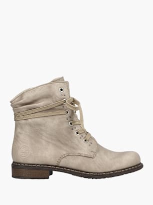 Rieker Damen Schnürstiefel Beige