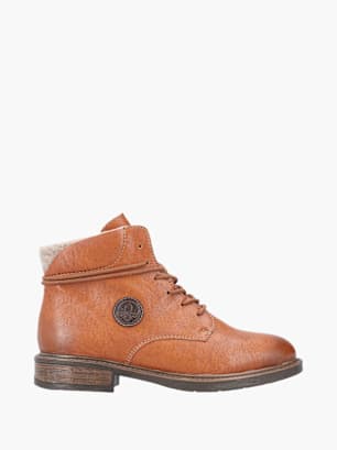 Rieker Damen Schnürstiefel Braun