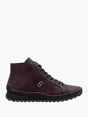 Rieker Damen Schnürstiefel Rot