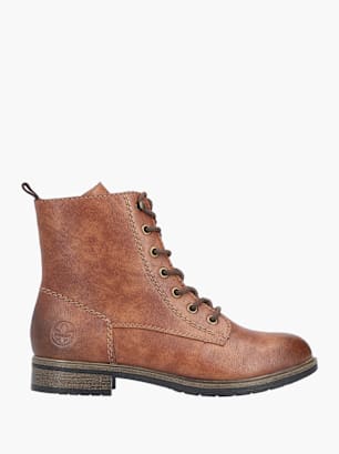 Rieker Damen Schnürstiefel Braun