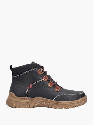 Rieker Damen Schnürstiefel Schwarz