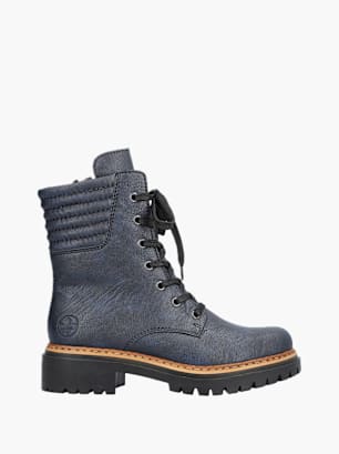 Rieker Damen Biker Boots Blau