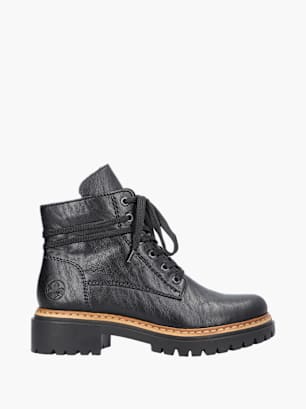 Rieker Damen Biker Boots Schwarz