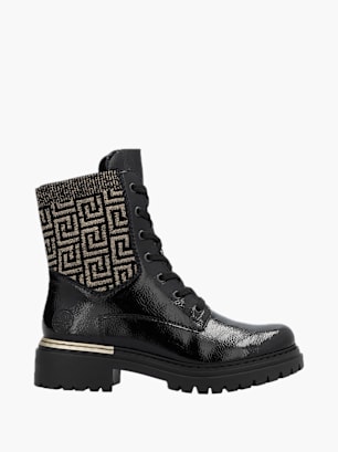 Rieker Damen Biker Boots Schwarz