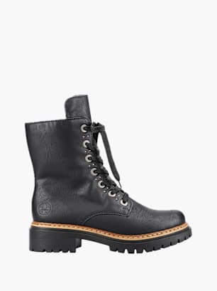 Rieker Damen Biker Boots Schwarz
