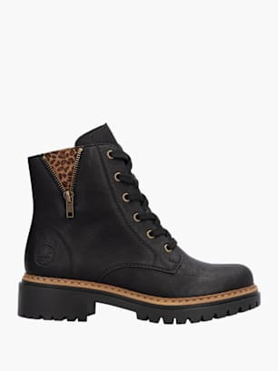 Rieker Damen Biker Boots Schwarz