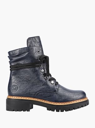 Rieker Damen Biker Boots Blau