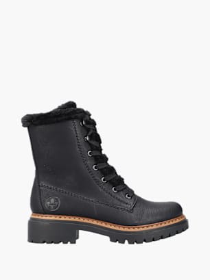 Rieker Damen Biker Boots Schwarz
