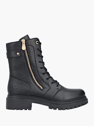 Rieker Damen Biker Boots Schwarz