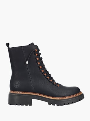 Rieker Damen Biker Boots Schwarz