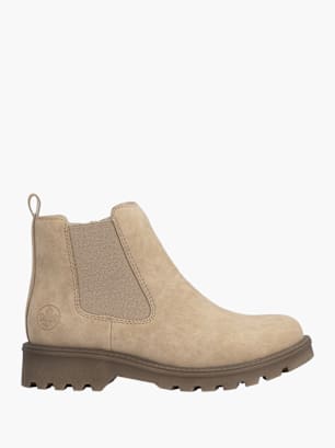 Rieker Damen Chelsea Boots Beige