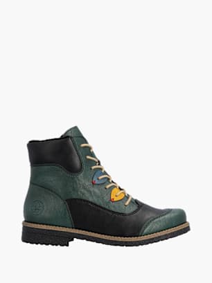 Rieker Damen Schnürstiefel Grün