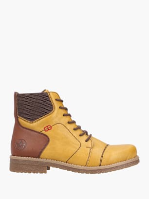 Rieker Damen Schnürstiefel Gelb