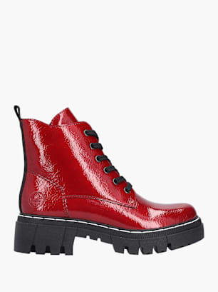 Rieker Damen Biker Boots Rot
