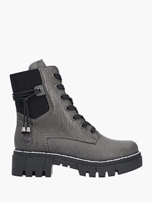 Rieker Damen Biker Boots Grau