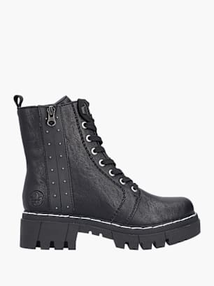 Rieker Damen Biker Boots Schwarz