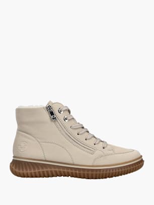 Rieker Damen Schnürstiefel Beige