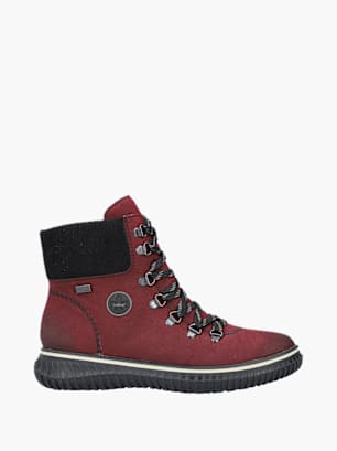 Rieker Damen Schnürstiefel Rot
