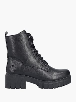 Rieker Damen Biker Boots Schwarz