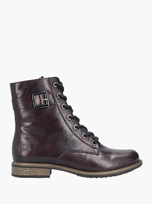 Rieker Damen Schnürstiefel Rot