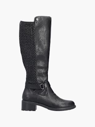 Rieker Damen Hochschaftstiefel Schwarz