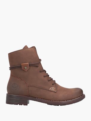 Rieker Damen Schnürstiefel Braun