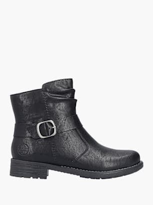Rieker Damen Biker Boots Schwarz