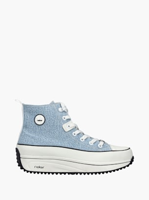 Rieker Damen Sneaker High Blau