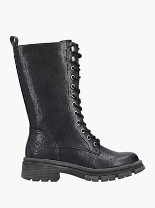 Rieker Damen Hochschaftstiefel Schwarz