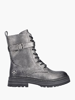 Rieker Damen Biker Boots Silber