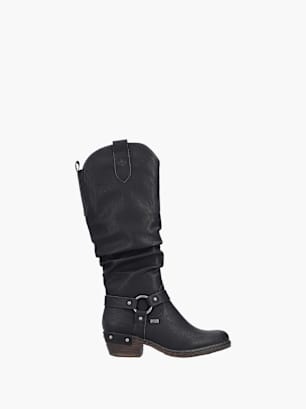 Rieker Damen Hochschaftstiefel Schwarz