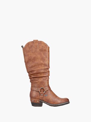 Rieker Damen Hochschaftstiefel Braun