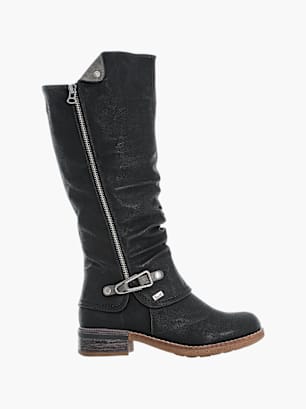 Rieker Damen Hochschaftstiefel Schwarz